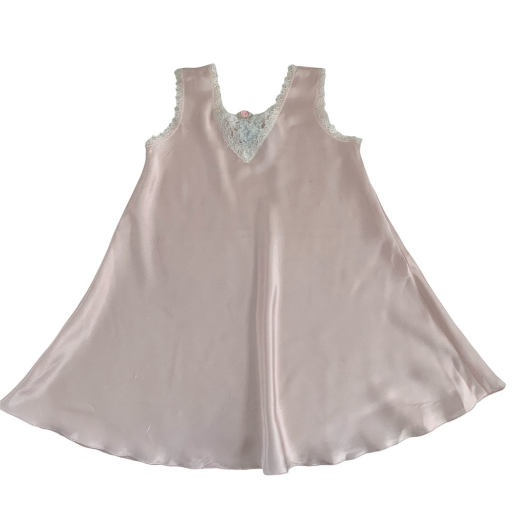 FROU FROU PINK NIGHTY SZ 5 LACE TRIM